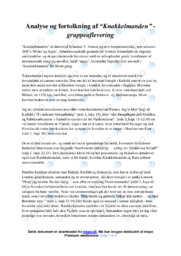 Knokkelmanden | Novelle analyse