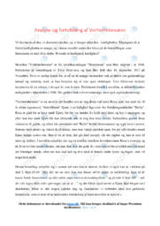 Vorherrebevares | Analyse | Tove Ditlevsen