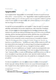 Spøgelsesbilist | Novelle analyse