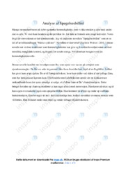 Spøgelsesbillist | Analyse | Charlotte Weitze