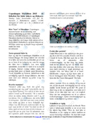 Copenhagen Marathon | Analyse