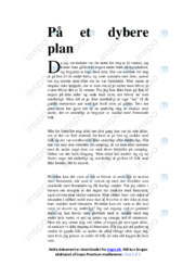 På et dybere plan | Opgave