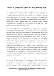 De flyvende tallerkner | Analyse