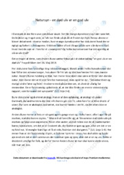 Natursyn | Opgave