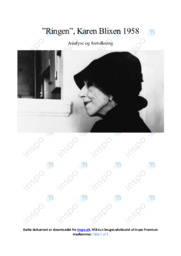 Ringen | Novelle analyse