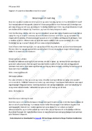 Betydningen af mad i dag | Analyse