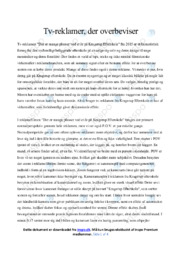 Tv-reklamer | Analyse