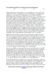 Et identitetspolitisk attentat på nationalstaten | Analyse
