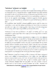 Indvielsen | Indvielsen | Analyse