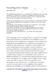 Fremstilling af køn i reklamer | Analyse