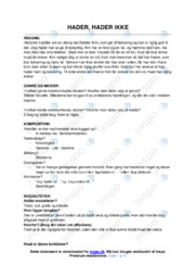 Hader hader ikke | Analyse