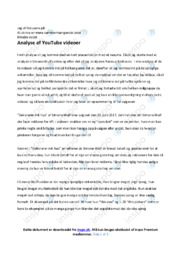 YouTube videoer | Analyse