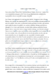 Floder af blod | Analyse