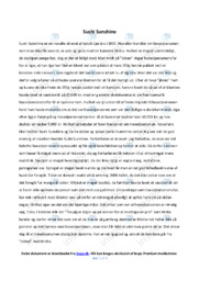 Sushi Sunshine | Analyse | Jakob Ejersbo