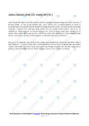 Julius Caesars drab | Analyse