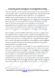 Gymnasiets pensum… | Analyse | Ditte Marie Stokholm Kær