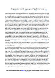 Kropsidealer blandt unge | Analyse