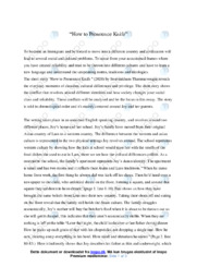 How to Pronounce Knife | Analytical essay