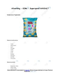 KIMs | Afsætning Case