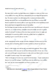 Sons and Lovers | Analytical essay