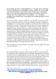 Surveillance | Speech