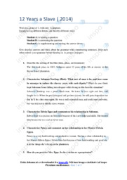 12 Years a Slave | Noter Analyse