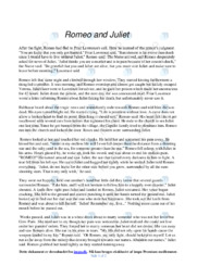 Romeo and Juliet | Analytical essay