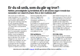 Er du så unik, som du går og tror | Dansk Kronik