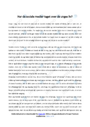 Har de sociale medier taget over de unges liv | Analyse