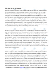 The white cat | Analytical essay