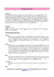 Of mice and men | Analyse | Noter Engelsk