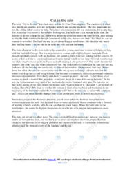 Cat in the rain | Analytical essay