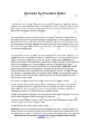 Remarks by President Biden | Analyse