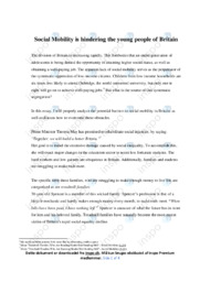 Social Mobility in Britan | Essay
