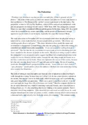 The Pedestrian | Analytical essay