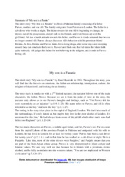 My son is a Fantic | Analyse | Hanif Kureishi