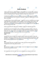 Smile | Analysis