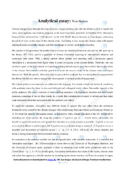 Speech C40 | Analyse | Alexandria Ocasio-Cortez