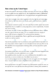 Hate crimes in the United States | Essay