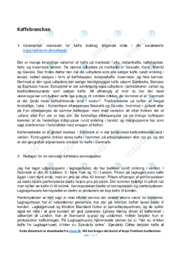 Kaffebranchen | Analyse