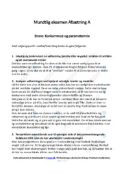 Konkurrence og parametermix | Analyse