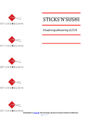 STICKs and SUSHI | Analyse