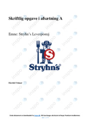 Stryhns Leverpostej | Analyse