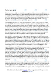 Tro kan flytte bjerge | Essay