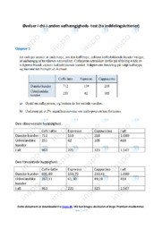 Chi-i-anden uafhængighedstest | Opgave 1-4 | Matematik