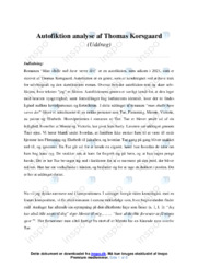 Thomas Korsgaard | Autofiktion analyse