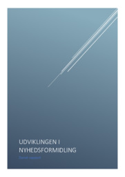 Udviklingen i nyhedsformidling | Rapport