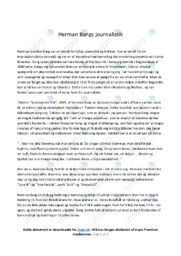 Herman Bang | journalistik