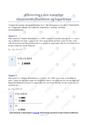 Eksponentialfunktion & Logaritmer | Matematik