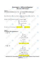 Differentialligninger | Emneopgave Matematik